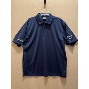 Nike Golf Polo Men's Large Dark Blue Dri-Fit
